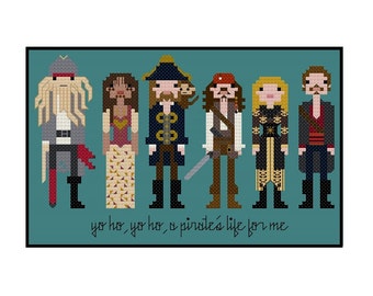 Pirates of the Caribbean Parody- Cross Stitch Pattern PDF Instant Download