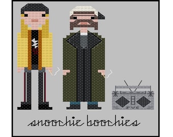Jay and Silent Bob- Cross Stitch Pattern PDF Instant Download