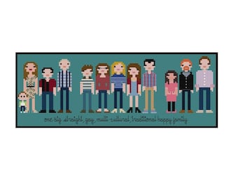 Modern Family Parody- Cross Stitch PDF Instant Download