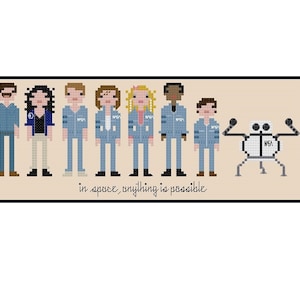 Space Camp Parody- Cross Stitch Pattern PDF Instant Download