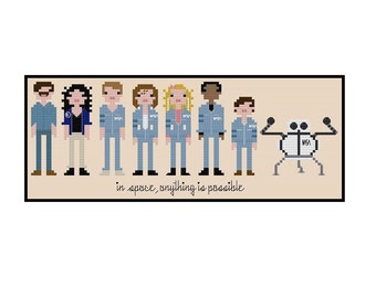 Space Camp Parody- Cross Stitch Pattern PDF Instant Download