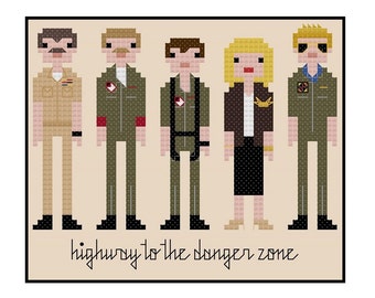 Top Gun- Cross Stitch Pattern PDF Instant Download