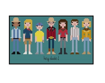 Hey Dude Parody-  Cross Stitch Pattern PDF Instant Download