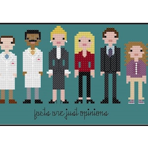 Better Off Ted Parody- Cross Stitch Pattern PDF Instant Download