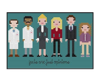 Better Off Ted Parody- Cross Stitch Pattern PDF Instant Download