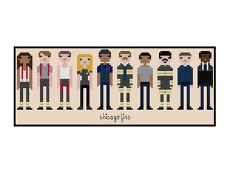 Chicago Fire Parody- Cross Stitch PDF Instant Download