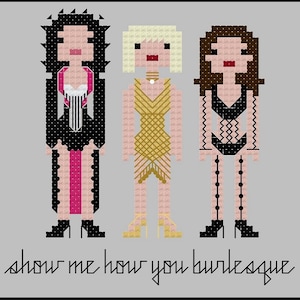 Burlesque Parody- Cross Stitch Pattern PDF Instant Download