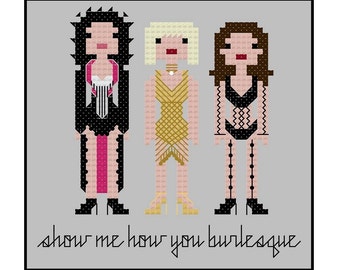 Burlesque Parody- Cross Stitch Pattern PDF Instant Download