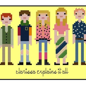 Clarissa Explains It All Parody- Cross Stitch Pattern PDF Instant Download