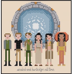 Stargate Parody- Cross Stitch Pattern PDF Instant Download