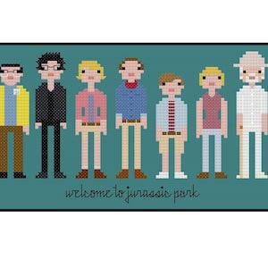 Jurassic Park Parody- Cross Stitch Pattern PDF Instant Download
