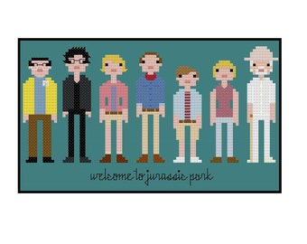 Jurassic Park Parody- Cross Stitch Pattern PDF Instant Download