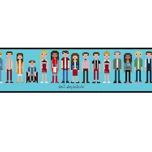 Glee  Parody Cross Stitch Pattern- PDF Instant Download