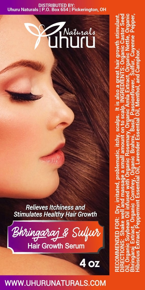 Bhringaraj Sulfur Hair Growth Stimulant And For Etsy