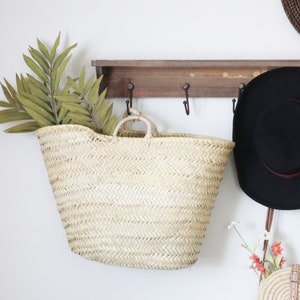 French Market Basket, The Maybell, Woven Bag, Straw Bag, Laundry Basket, Straw Bag, Farmers Market Bag, Storage, Beach Bag, Carryall image 3