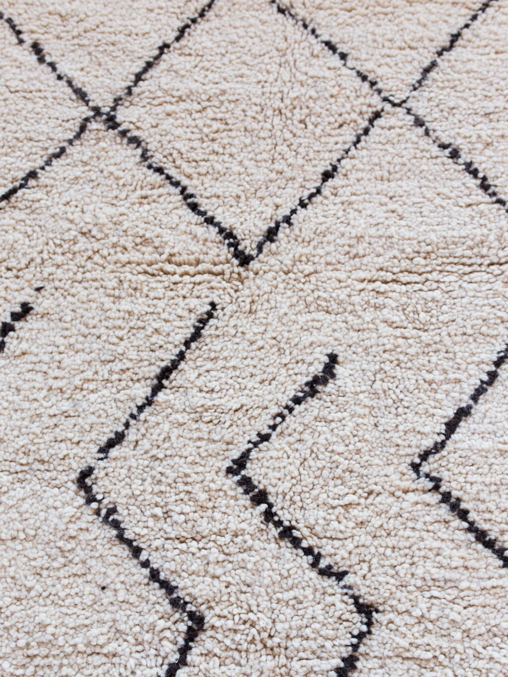 Beni Ourain Rug Zig Zag Rug Moroccan Rug Scandinavian Rug Etsy