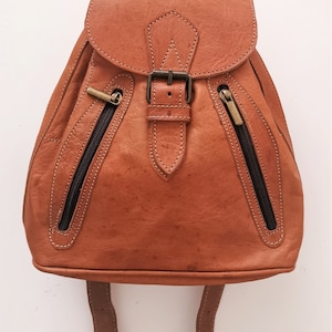 Small leather backpack purse, geniune leather purse, small woman&#39;s backpack, leather carryall