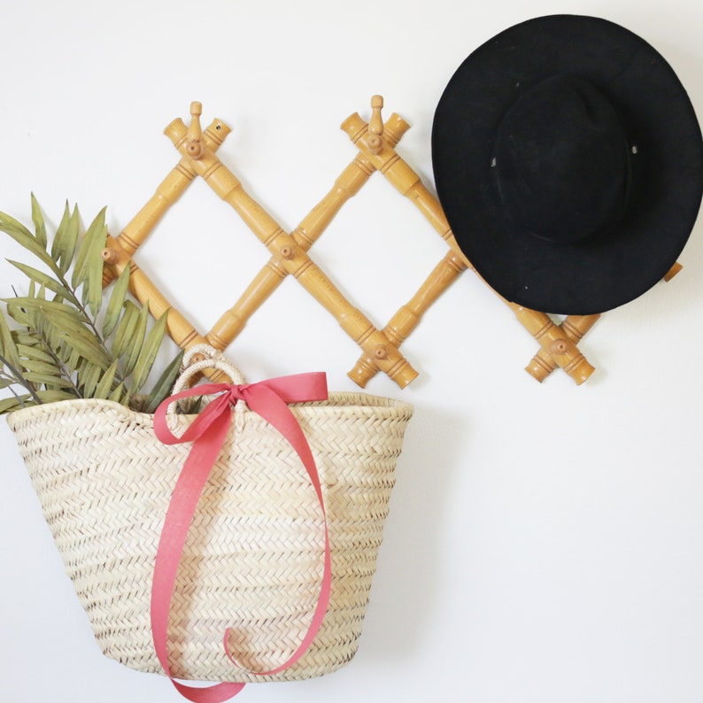 French Market Basket, The Maybell, Woven Bag, Straw Bag, Laundry Basket, Straw Bag, Farmers Market Bag, Storage, Beach Bag, Carryall image 8