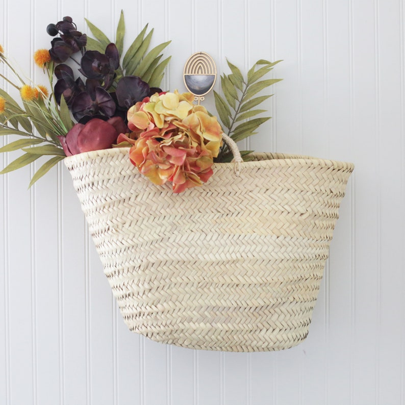 French Market Basket, The Maybell, Woven Bag, Straw Bag, Laundry Basket, Straw Bag, Farmers Market Bag, Storage, Beach Bag, Carryall image 1