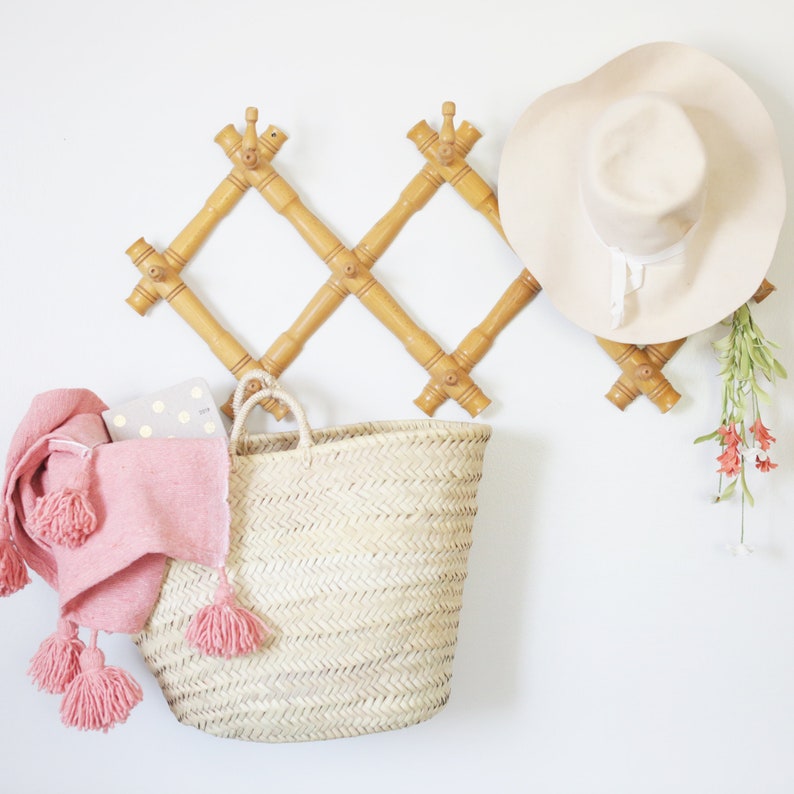 French Market Basket, The Maybell, Woven Bag, Straw Bag, Laundry Basket, Straw Bag, Farmers Market Bag, Storage, Beach Bag, Carryall image 7