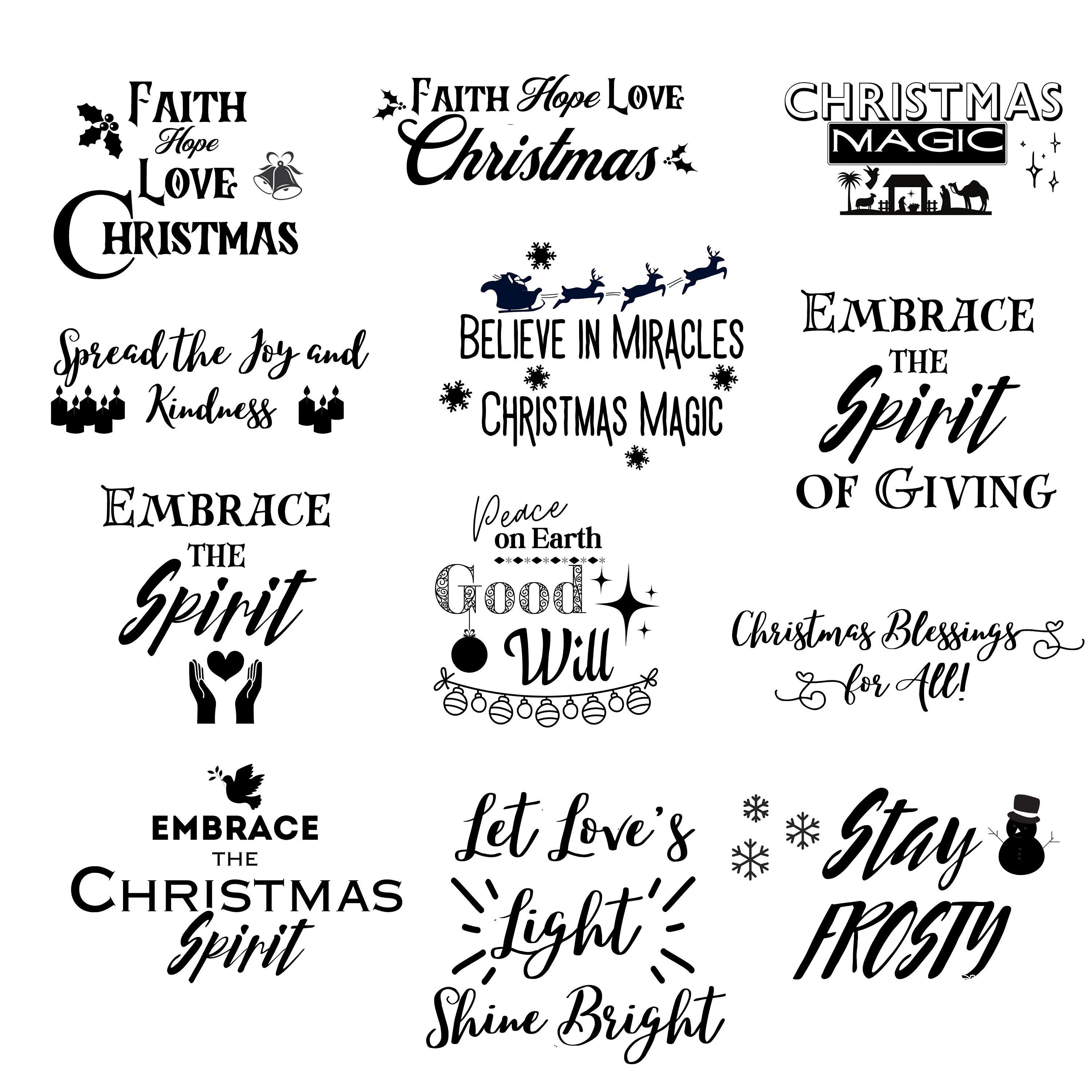 Premium SVG Christmas Designs for Cricut Holiday Clipart Etsy
