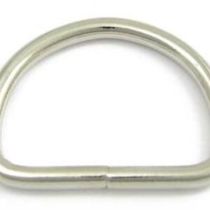 D-ring för hund | Hundhalsband | Bältesspänne | Mässing | Nickelpläterad | Roséguld | Mattsvart | Neo-krom Silver Brass