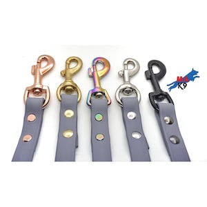 6 Foot Cement Grey 3/4" Biothane Dog Leash