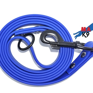 6 Foot Blue 3/4&quot; Dog Leash | Biothane | QuikR Leash