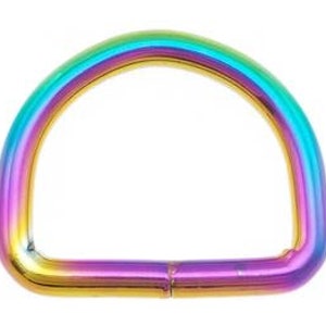 D-ring för hund | Hundhalsband | Bältesspänne | Mässing | Nickelpläterad | Roséguld | Mattsvart | Neo-krom Neo Chrome