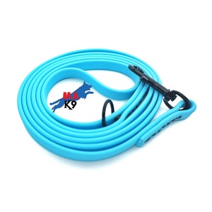 Clearance**** Heavenly Blue 6foot HANDSTITCHED 1/2&quot; Biothane Dog Leash