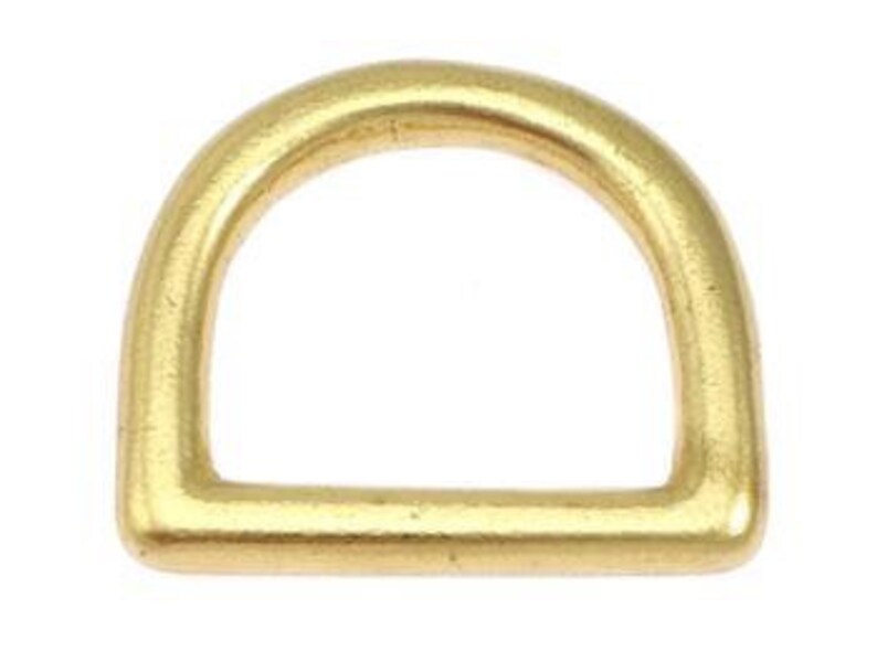 D-ring för hund | Hundhalsband | Bältesspänne | Mässing | Nickelpläterad | Roséguld | Mattsvart | Neo-krom Natural Brass