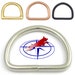 Pet Dog D-Ring | Dog Collar | Belt Buckle | Brass | Nickel Plated | Rose Gold | Flat Black Matte | Neo Chrome 