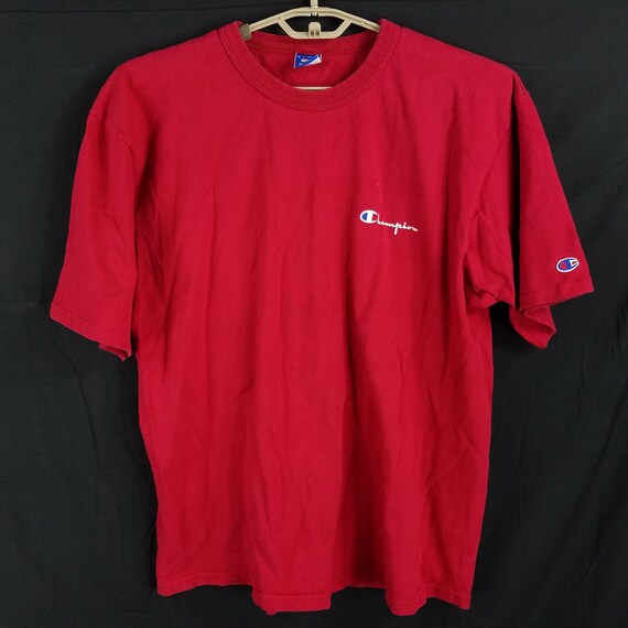 red champion shirt mens