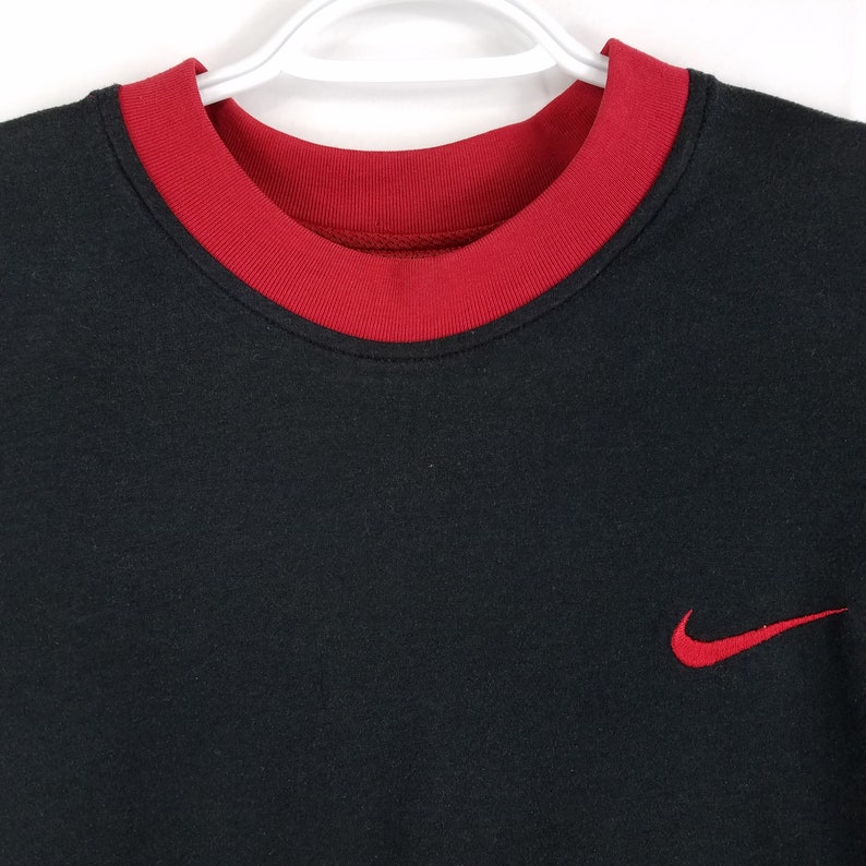 Vintage Nike REVERSIBLE Black & Red T-shirt Jersey Swoosh | Etsy