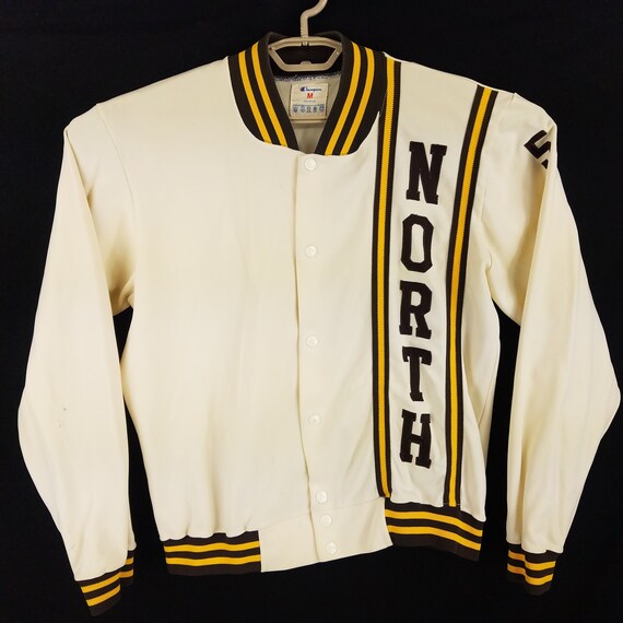 Vintage Champion North #58 Snap Button Varsity Tra