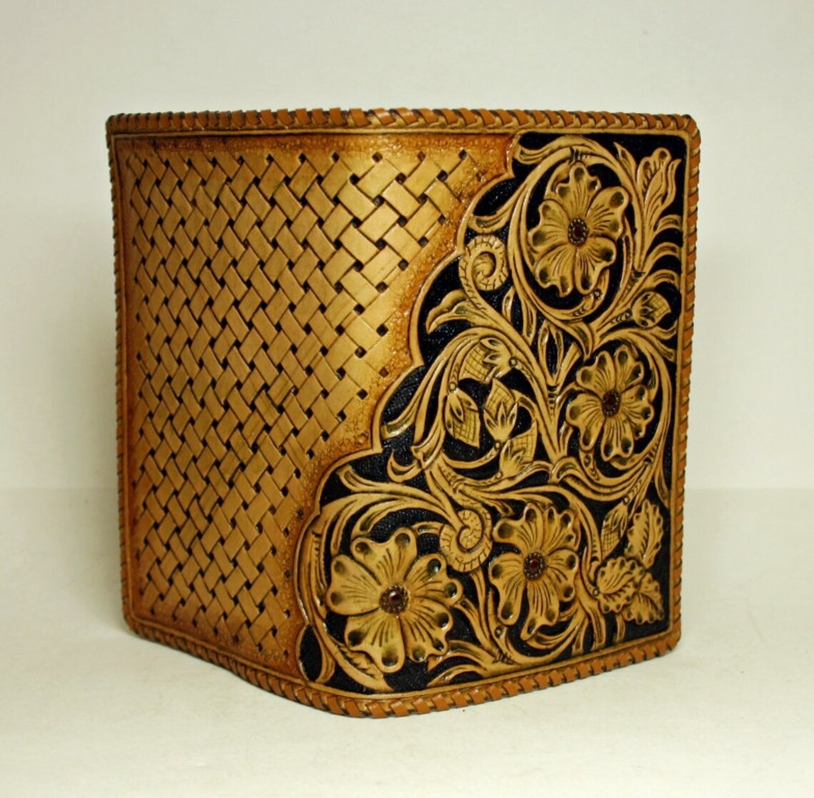 Handtooled Leather Passport Cover Handcarved Passport Etsy