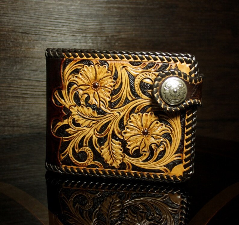 mens floral wallet