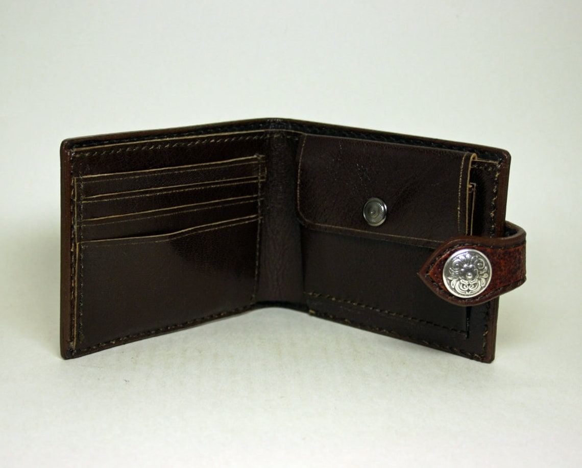 Handtooled wallet American eagle wallet leather wallet Etsy
