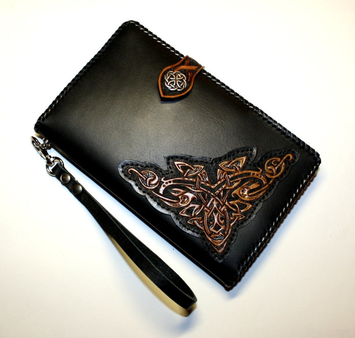 Handmade Leather Travel Wallet Men's Leather Wallet Etsy