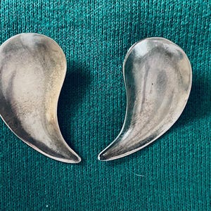 Vintage Sterling Silver Handmade Danish Earrings