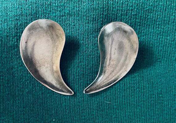 Vintage Sterling Silver Handmade Danish Earrings