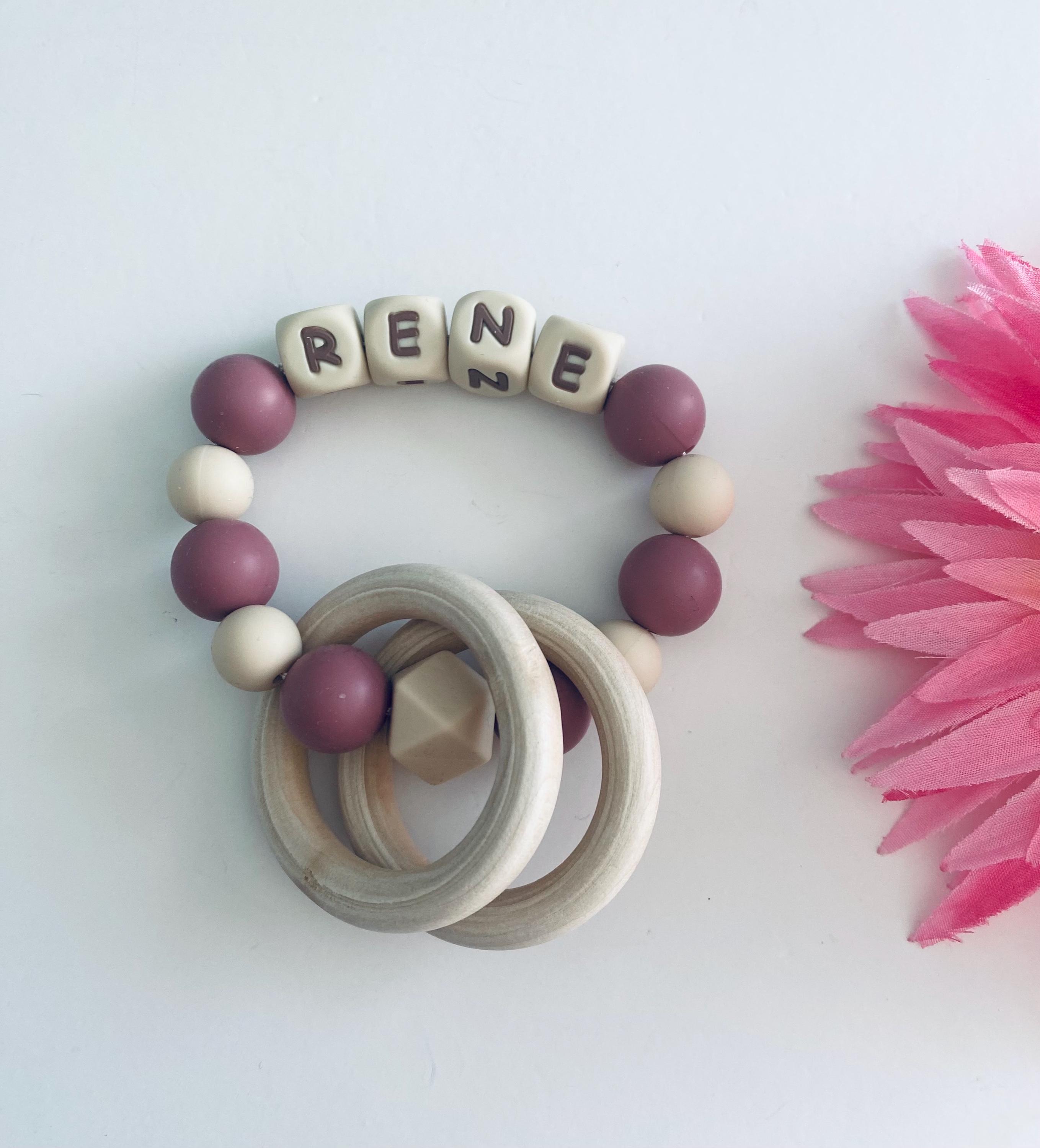Pacifier Rattle Personalized Pacifier Clip, Rattle Custom Baby Shower Gift|binky Holder ...