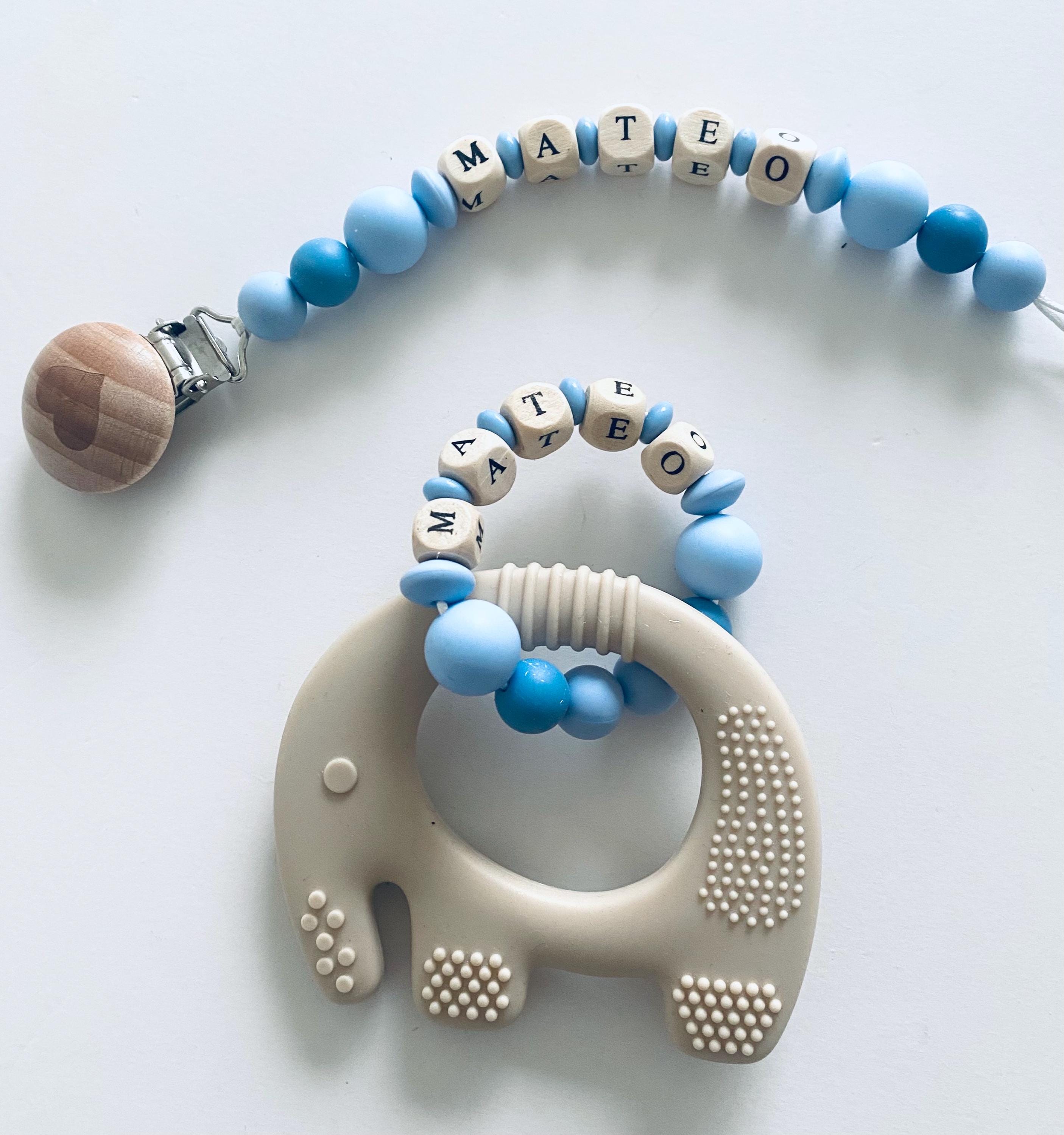 Pacifier Rattle Personalized Pacifier Clip, Rattle Custom Baby Shower Gift|binky Holder ...
