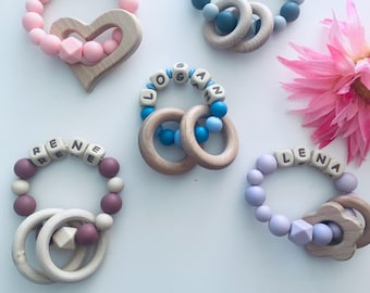 Personalized Sensory Rattle, NewbornRattle, Babyshakers, infantRattle, Baby Shower Gift, Newborngift, Handmadebabygift