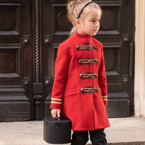 Girls Winter Coat/ Kids Trench Coat/ Toddler Girl Hooded Wool Etsy