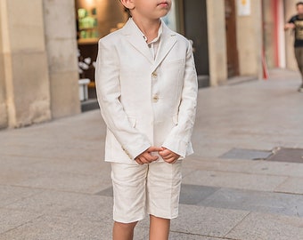 Boys linen suit sale