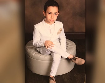 Boys Linen Suit Etsy