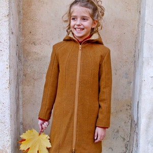 Cappotto invernale per ragazze/Cappotto di lana/Cappotto aderente/Trench/Cappotto con cappuccio/Cappotto lungo per bambina/Cappotto altalena Pendleton/Cappotto a imbuto/Cappotto con cerniera per bambini immagine 1