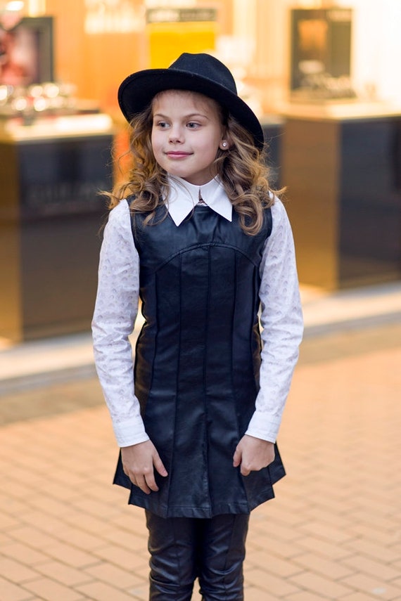 Girls leather dress Clearance