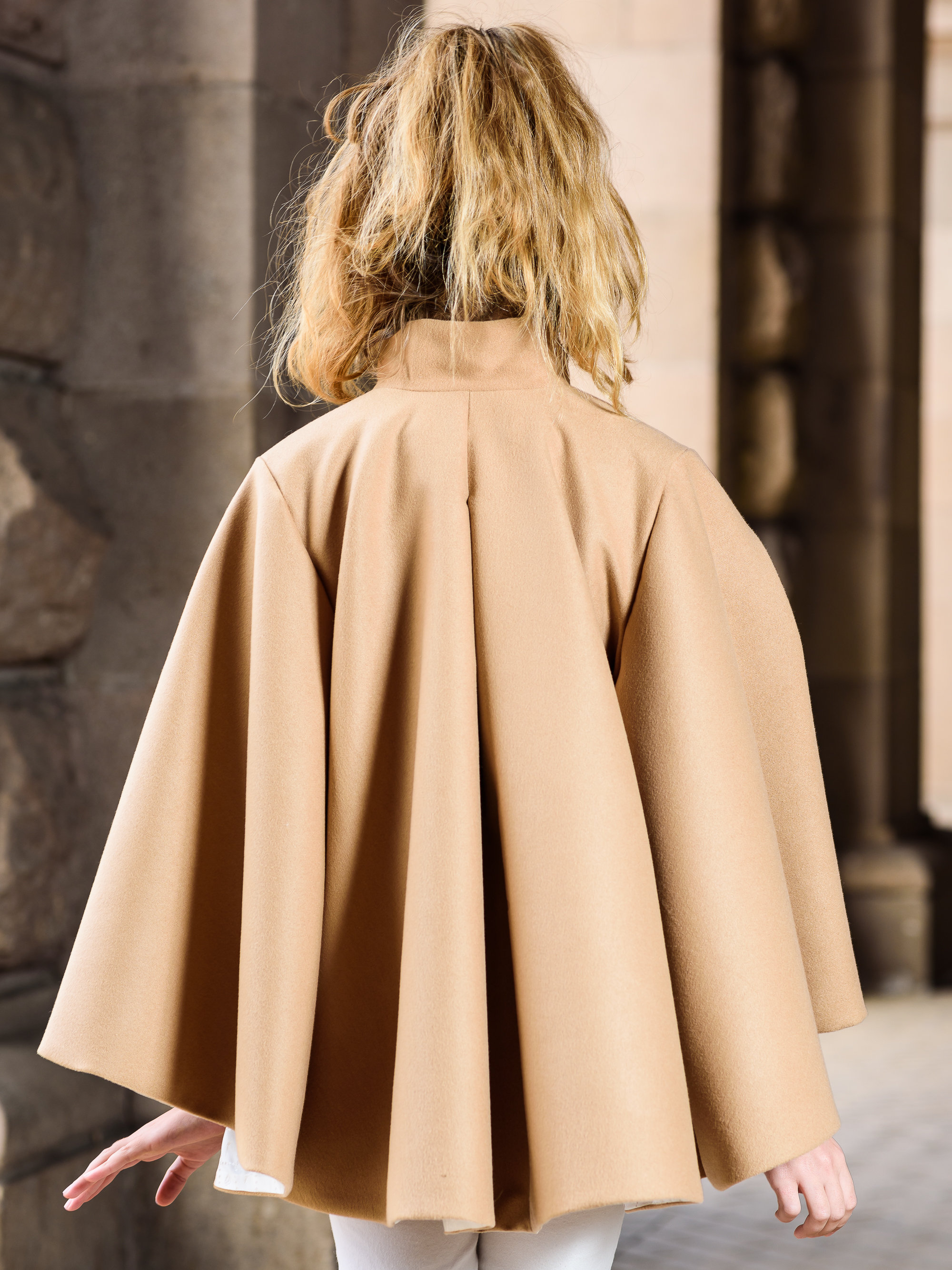 Manteau de cape dhiver en laine filles Cape de laine pour enfants Manteau de laine pour fille en bas age Manteau de mode pour petites filles Manteau ample elegant Manteau de laine Boutique Etsy France
